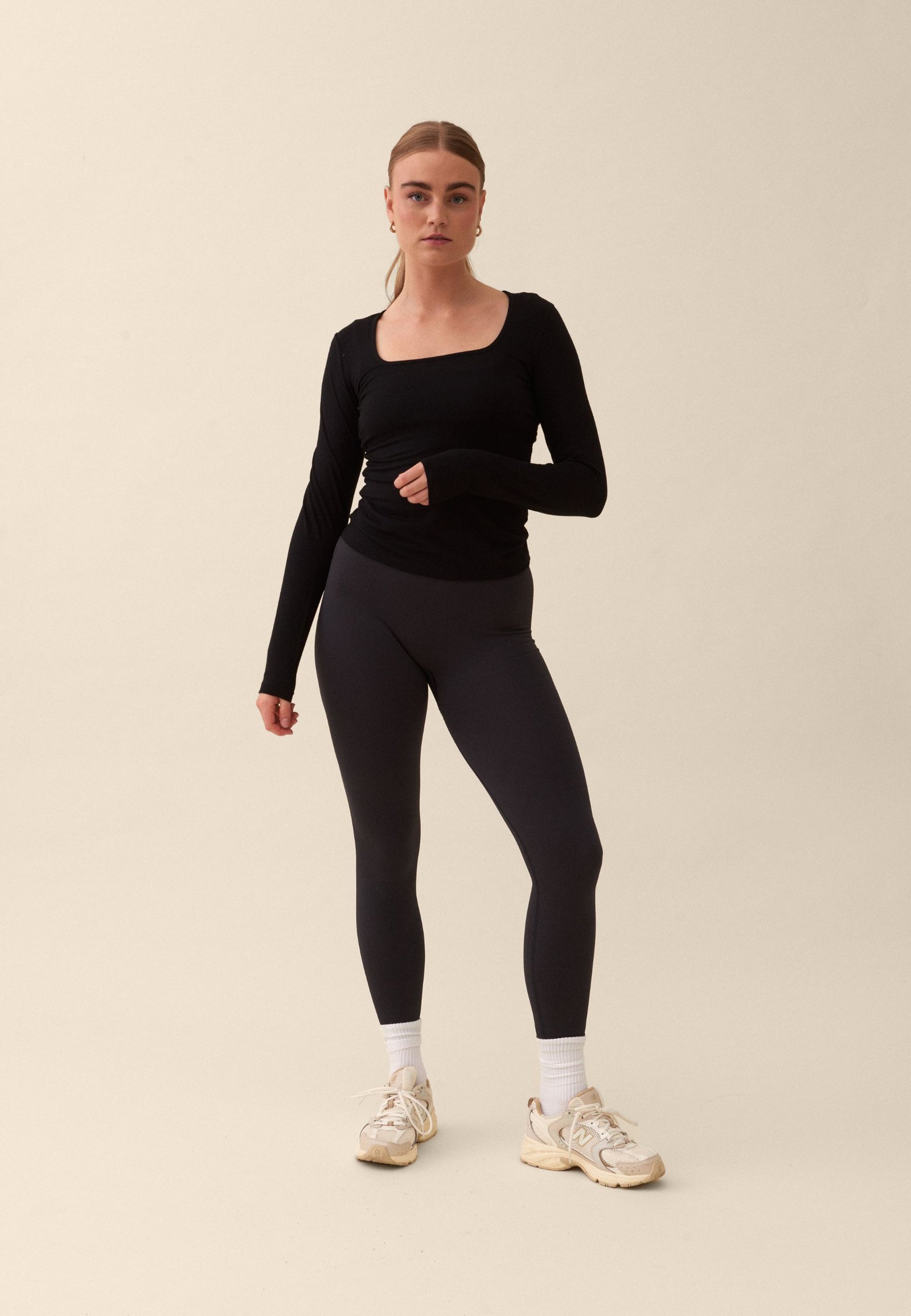 Serenity Square Neck Long Sleeve Top