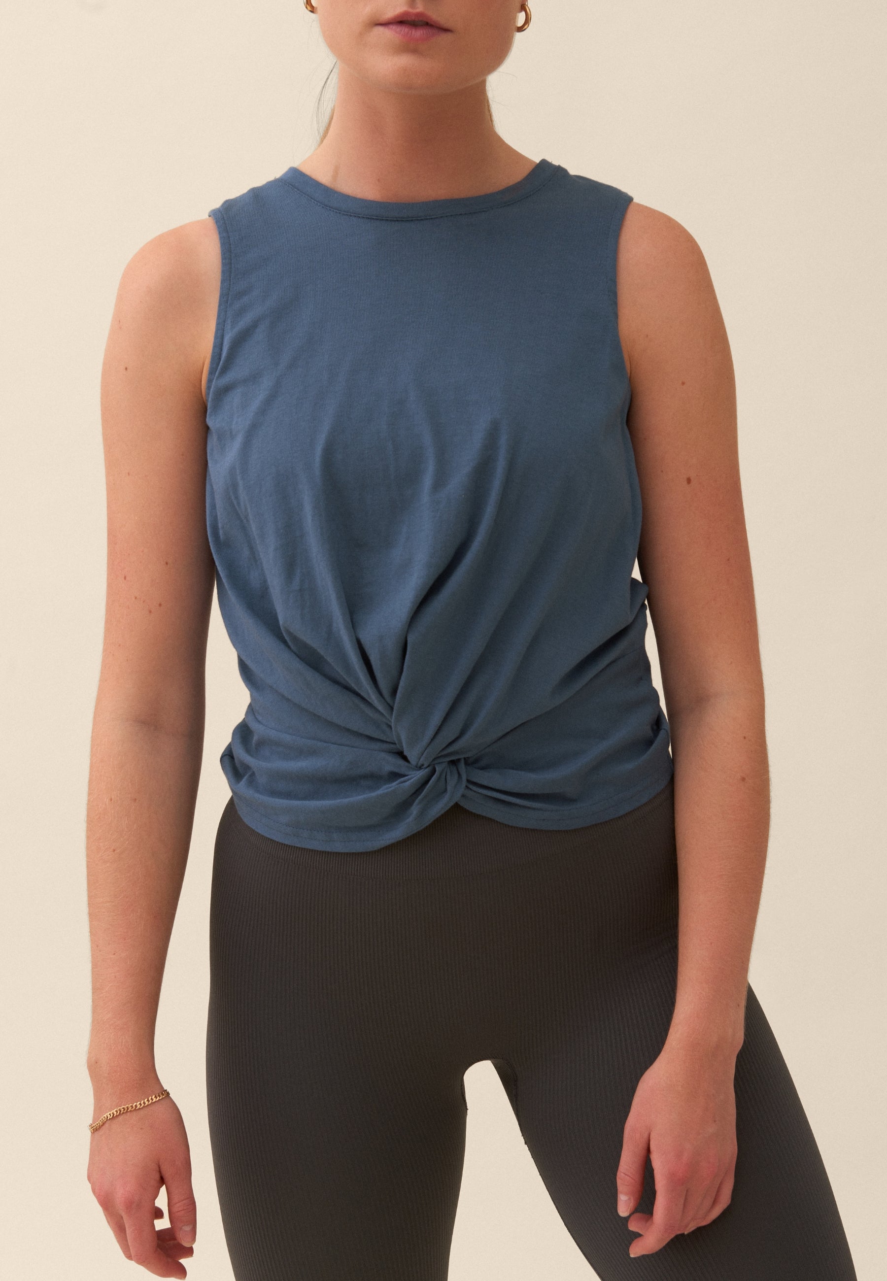 Serenity Twisted Front Knot Top